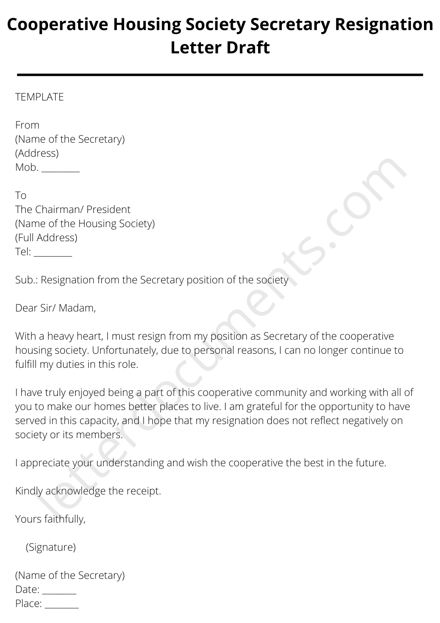 cooperative-housing-society-secretary-resignation-letter-draft-letterdocuments