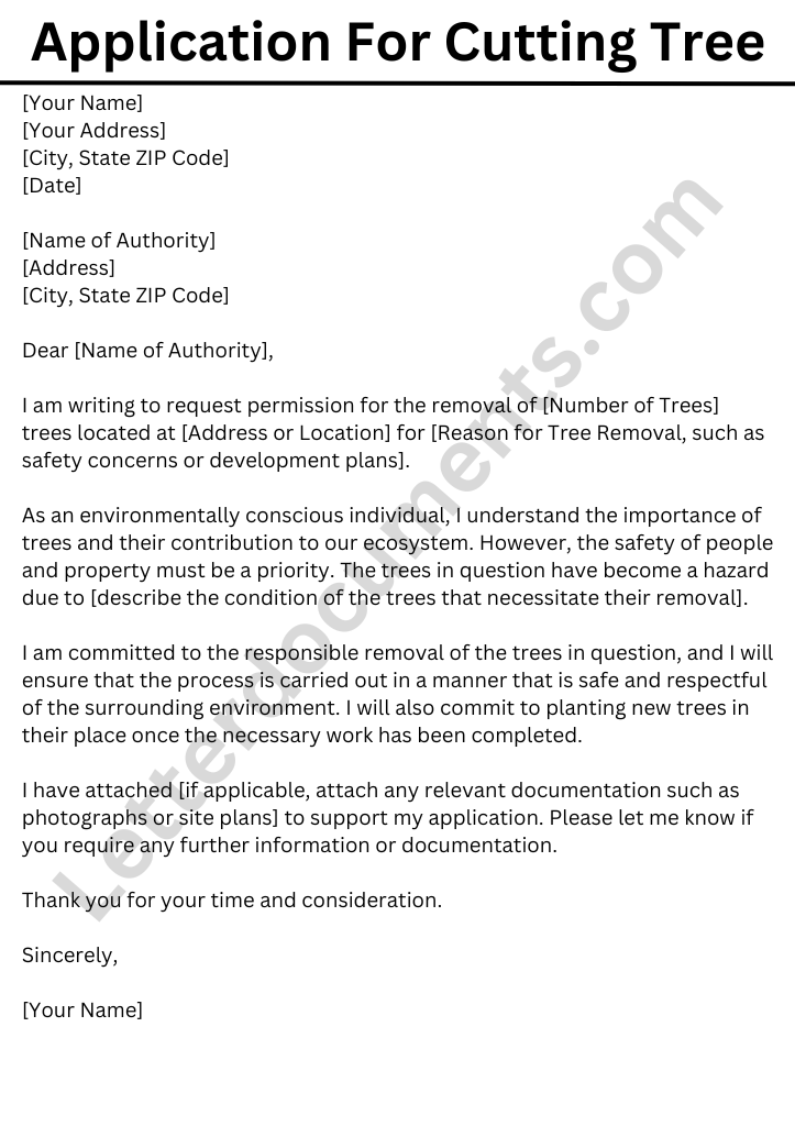 Application For Cutting Tree